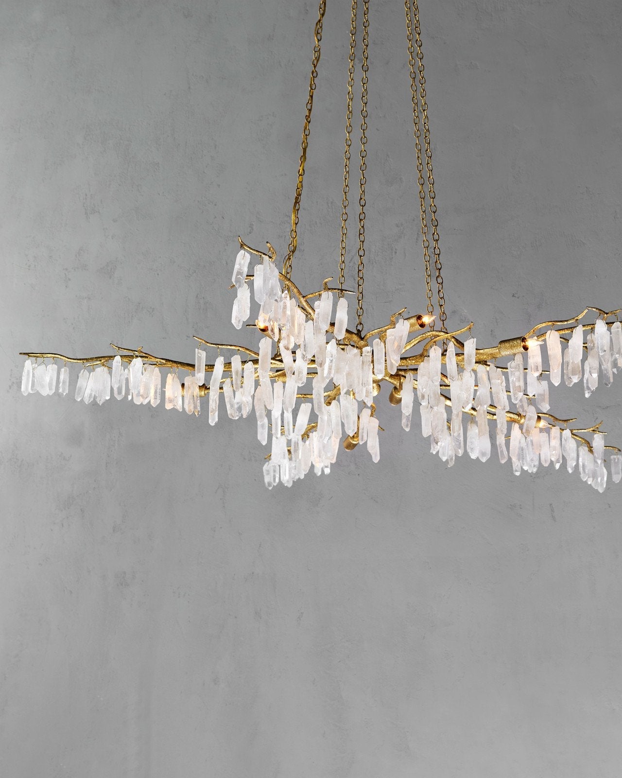 Forest Light Gold Chandelier