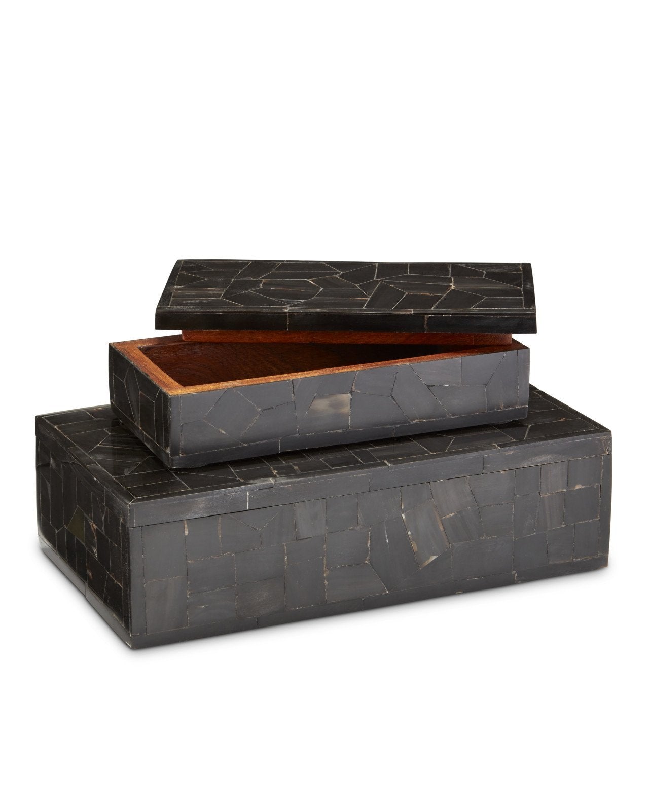 Black Bone Mosaic Box Set of 2