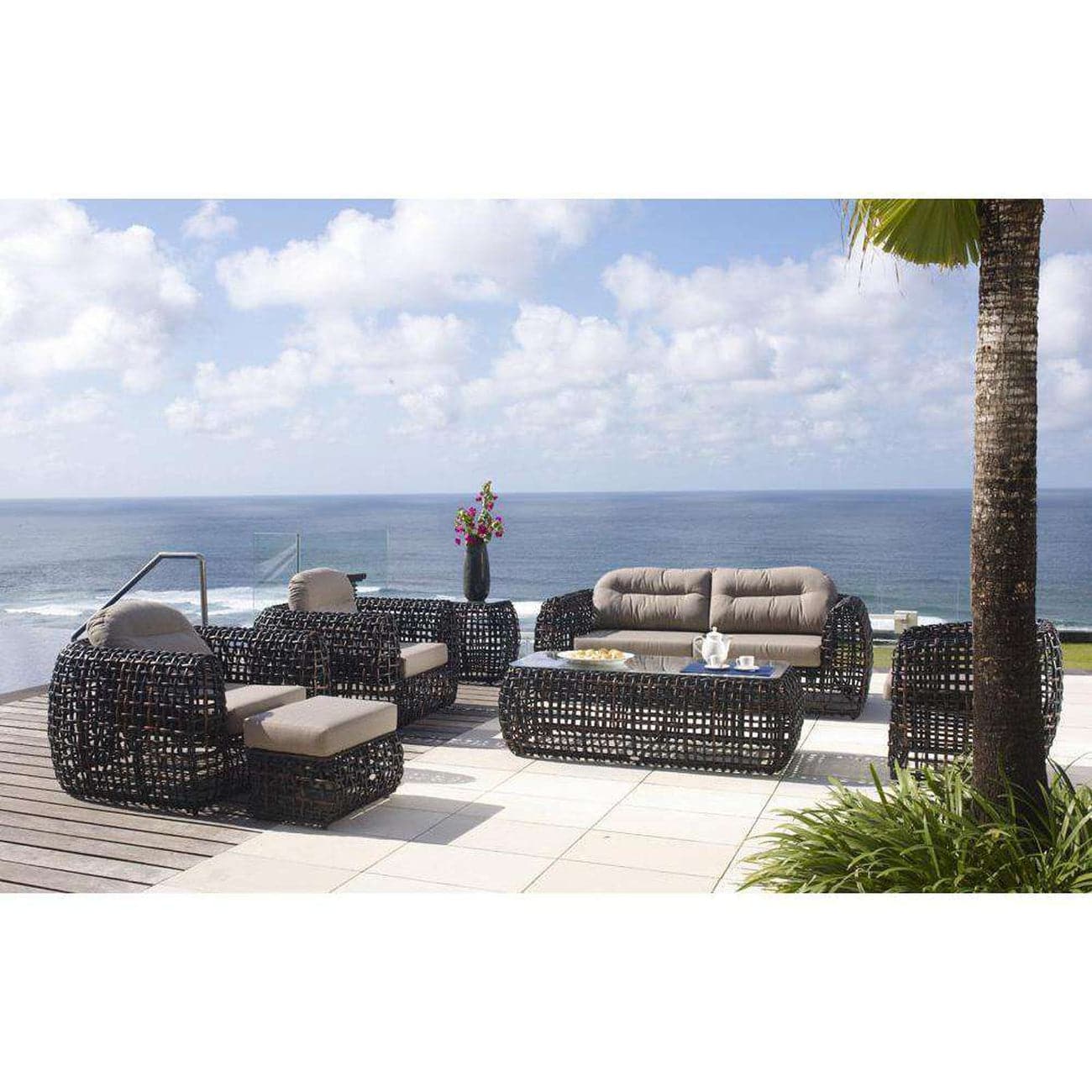 Dynasty Armchair by Skyline Design-Skyline Design-SKYLINE-22381-BM-Set-Outdoor Lounge ChairsBlack Mushroom-3-France and Son