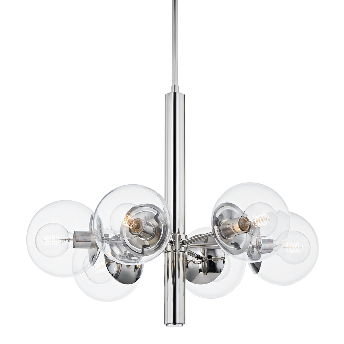 Meadow 6 Light Chandelier-Mitzi-HVL-H503806-PN-ChandeliersPolished Nickel-1-France and Son