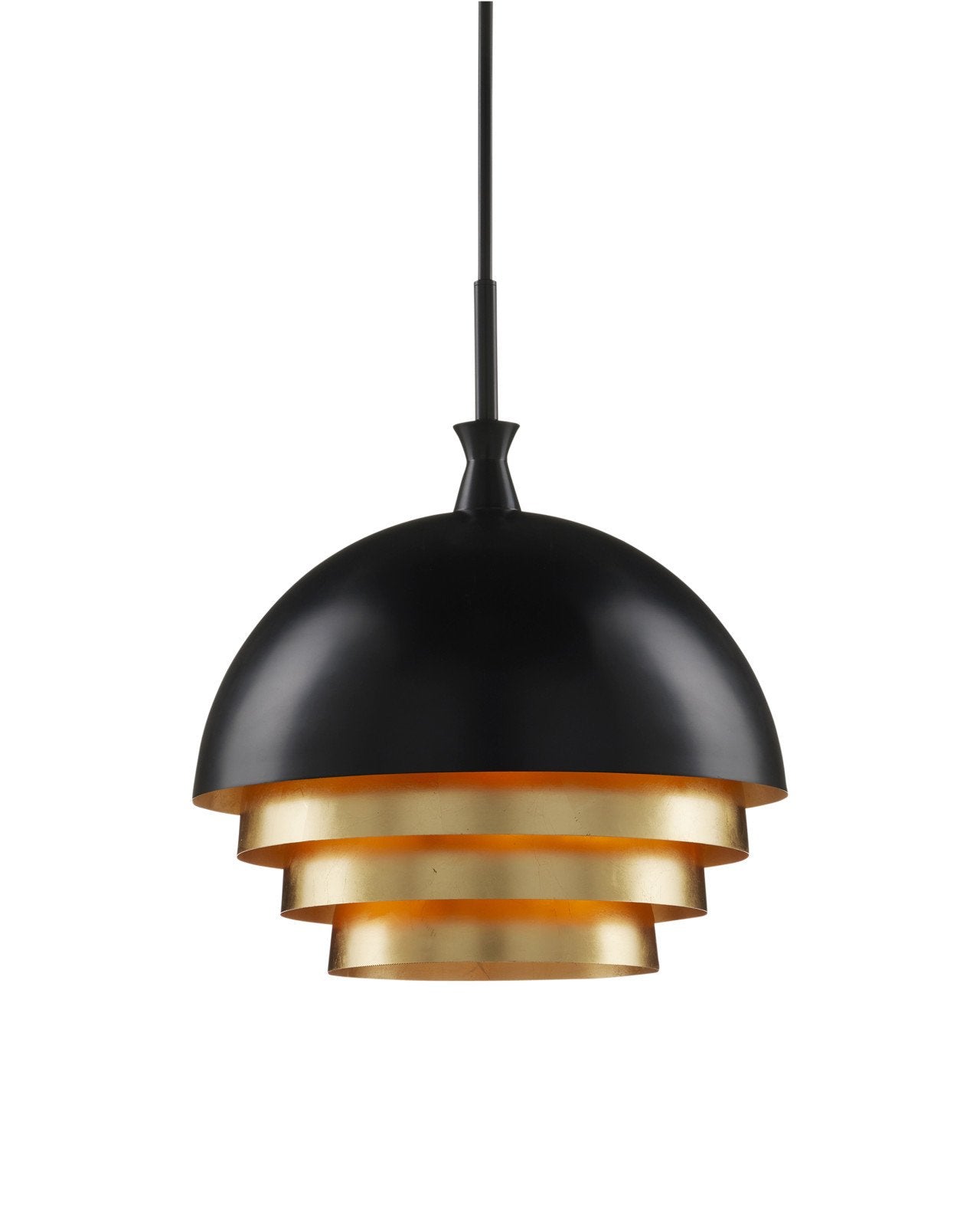 Salviati Large Black & Gold Pendant