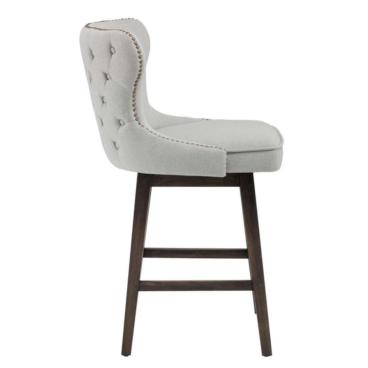 Ariana Swivel Counter Stool-Sunpan-SUNPAN-101153-Bar StoolsDark Grey-25-France and Son