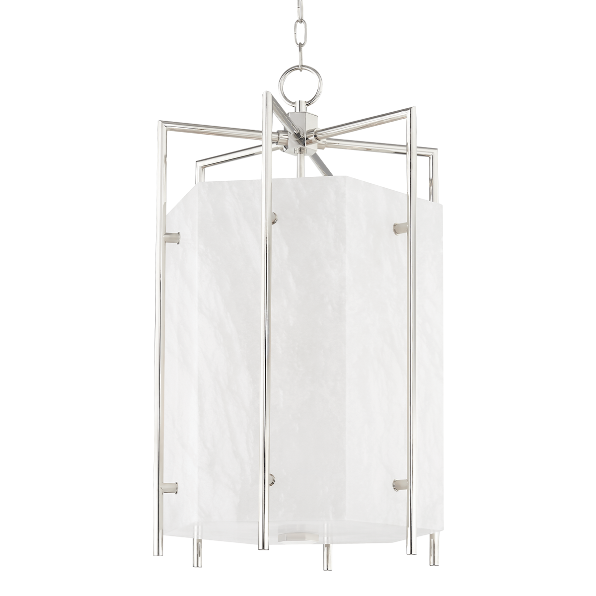 Flatbush 6 Light Large Pendant-Hudson Valley-HVL-7019-PN-PendantsPolished Nickel-2-France and Son