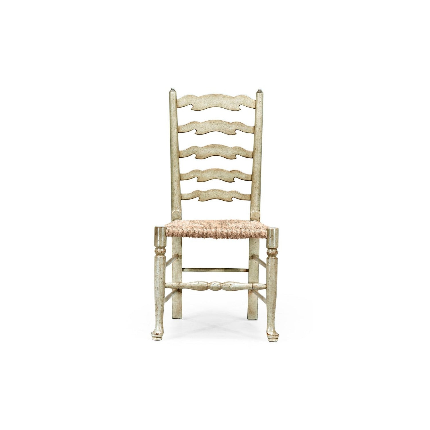 Country Ladderback Dining Side Chair with Rushed Seat-Jonathan Charles-JCHARLES-492296-SC-DTM-Dining ChairsMedium Driftwood-3-France and Son