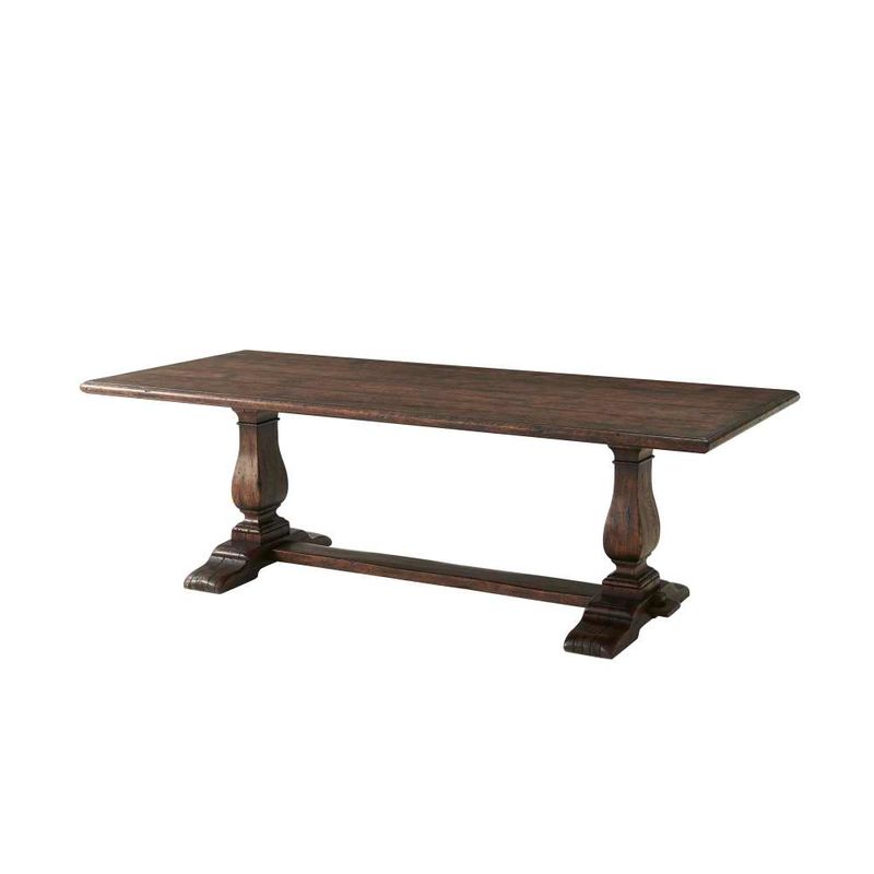 Victory Oak Refectory Dining Table-Theodore Alexander-THEO-AL54036-1-France and Son