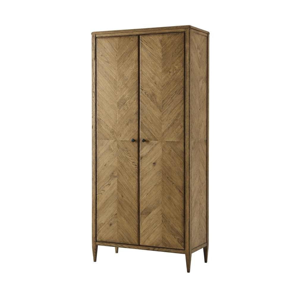 Nova Wardrobe-Theodore Alexander-THEO-TAS61044.C253-Bookcases & CabinetsLight Brown-1-France and Son