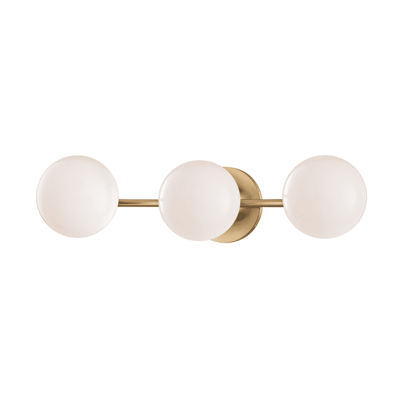 Fleming 3 Light Bath Bracket-Hudson Valley-HVL-4743-AGB-Bathroom LightingAged Brass-1-France and Son