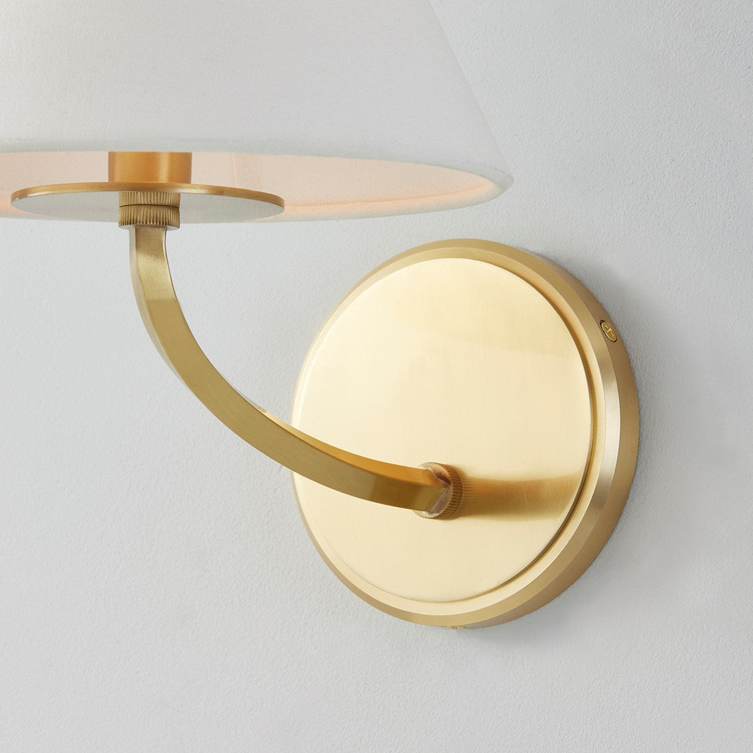 Stacey 1 Light Wall Sconce-Hudson Valley-HVL-BKO900-AGB-Wall SconcesBrass-2-France and Son