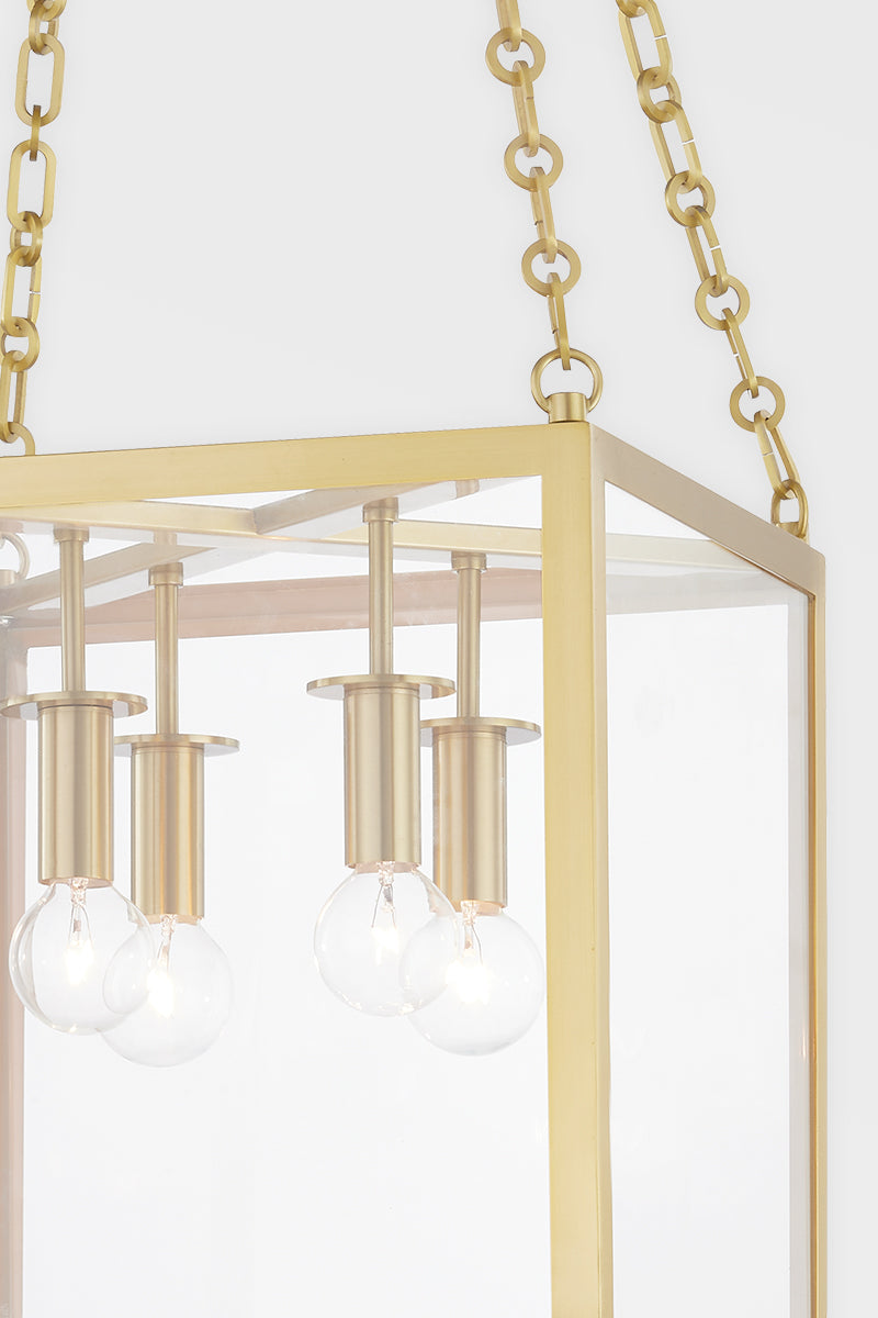 Catskill 8 Light Large Pendant-Hudson Valley-HVL-4124-AGB-PendantsAged Brass-6-France and Son