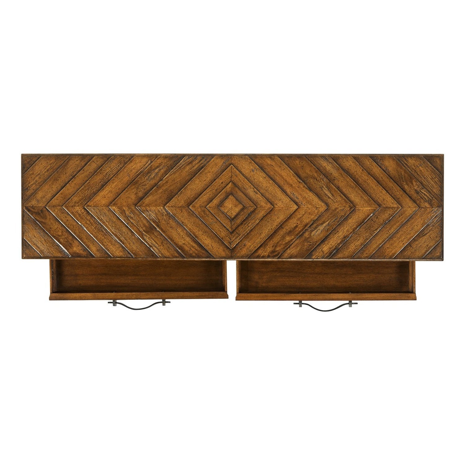 Parquet Console Table-Jonathan Charles-JCHARLES-491077-CFW-Console TablesCountry Walnut-5-France and Son