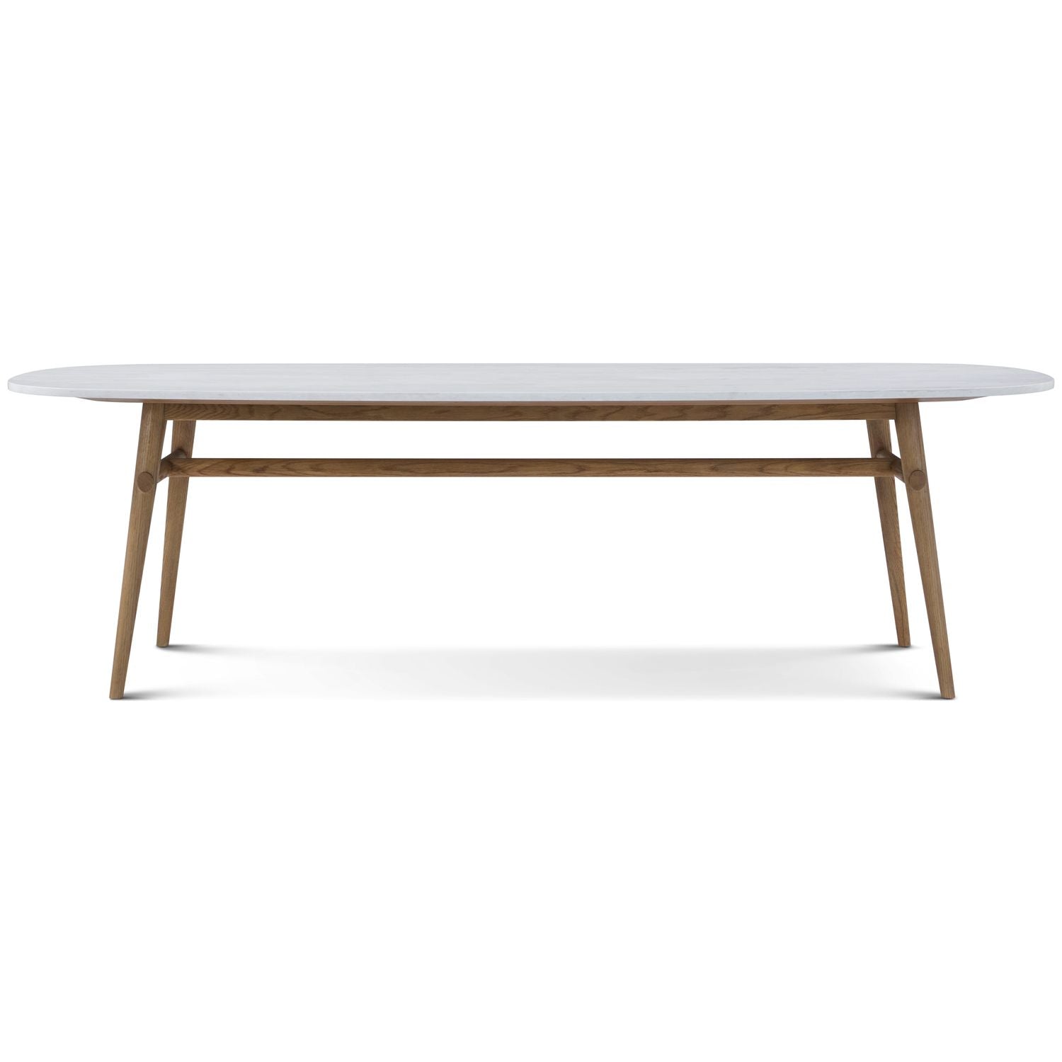Madrid Quartz Oval Dining Table - Signature / Natural
