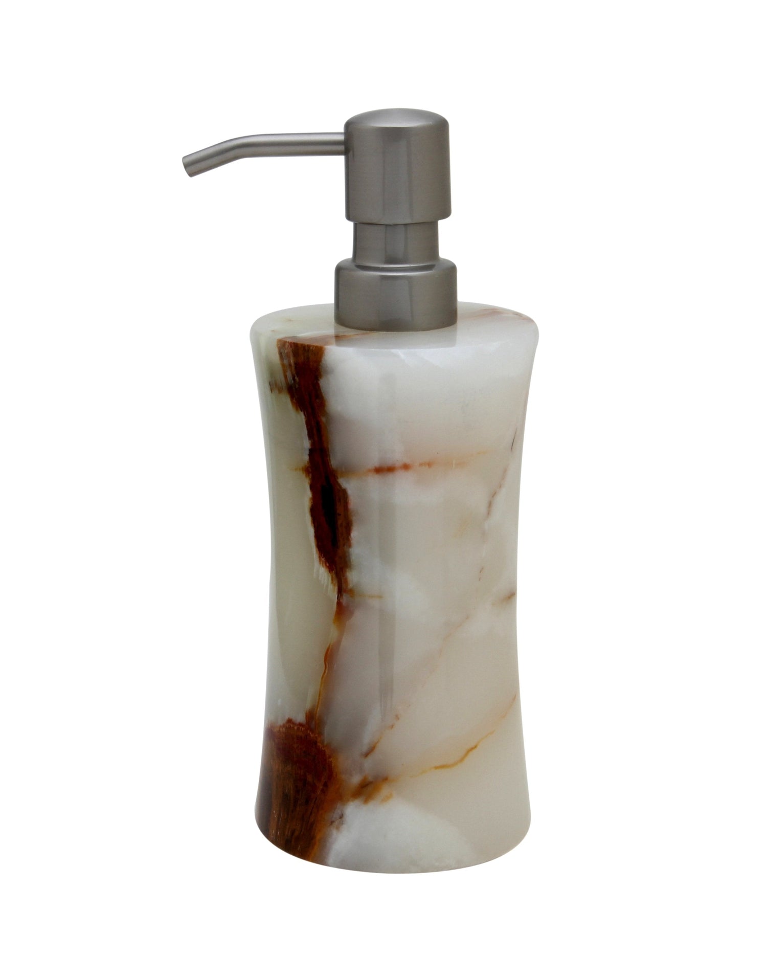 Vinca Collection Soap Dispenser-Marble Crafter-MC-BA01-1LG-Bathroom DecorLight Green Onyx-6-France and Son