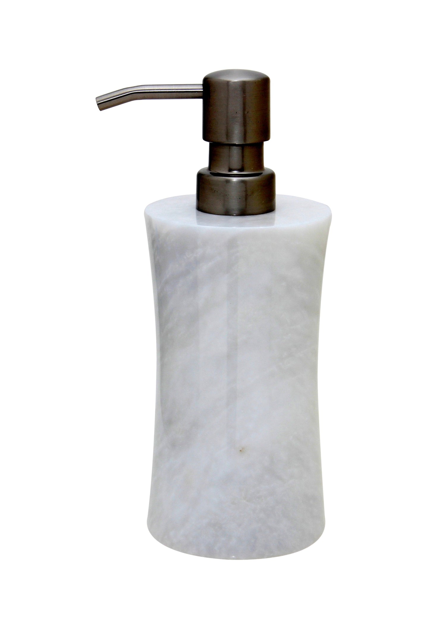Vinca Collection Soap Dispenser-Marble Crafter-MC-BA01-1PW-Bathroom DecorPearl White-7-France and Son