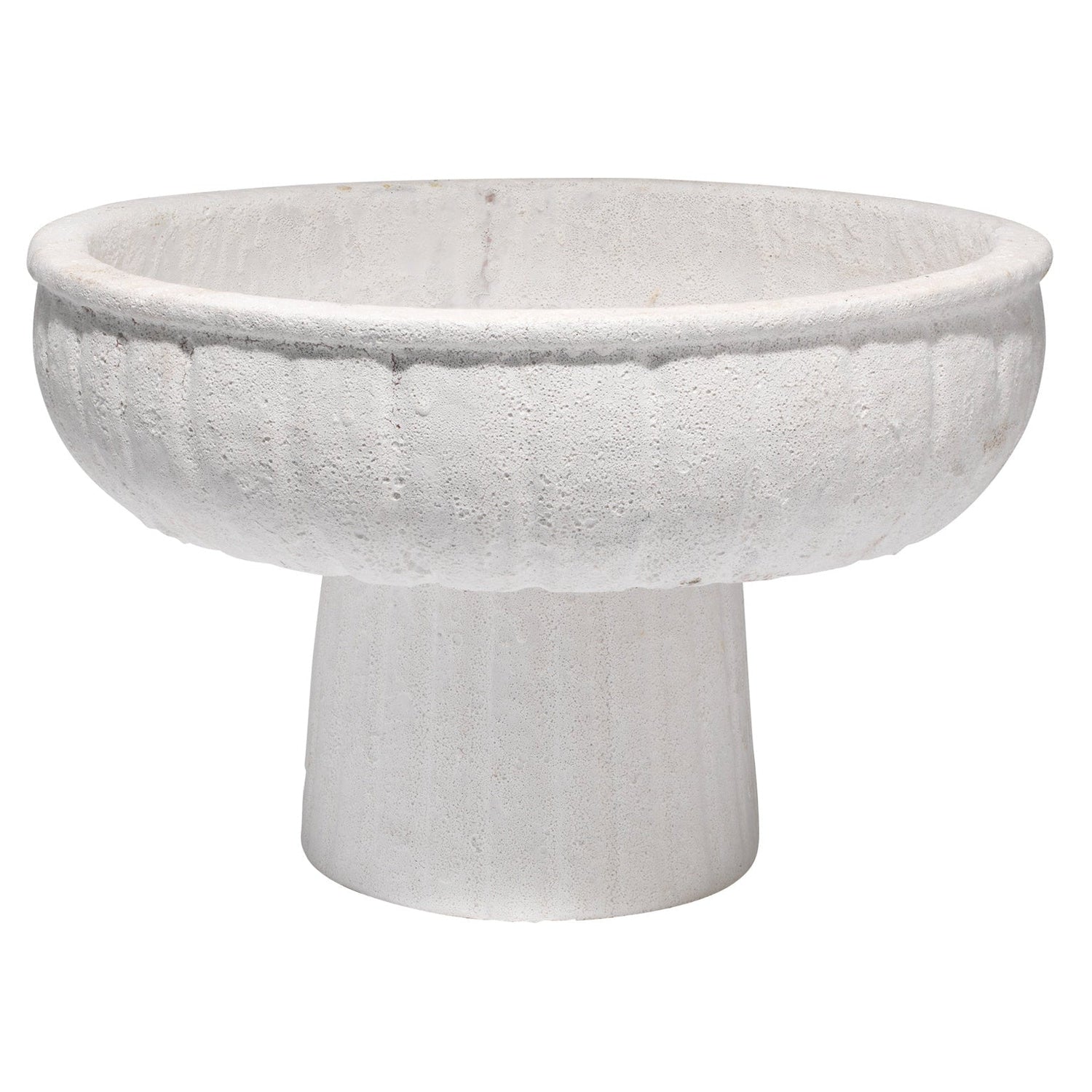Aegean Pedestal Bowl-Jamie Young-JAMIEYO-7AEGE-LGWH-Decorative Objects-1-France and Son