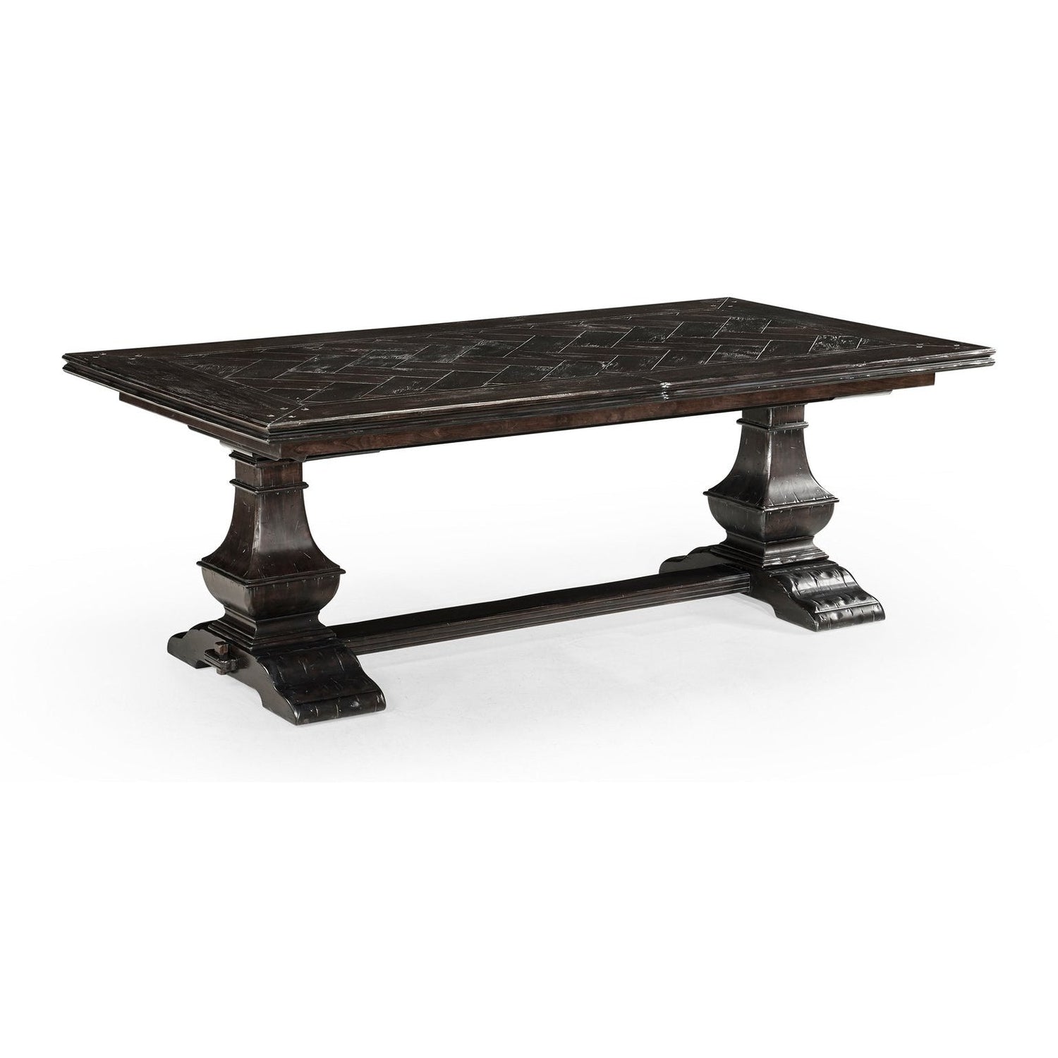 Casual Extending Dining Table-Jonathan Charles-JCHARLES-491169-86L-CFW-Dining TablesCountry Walnut-12-France and Son