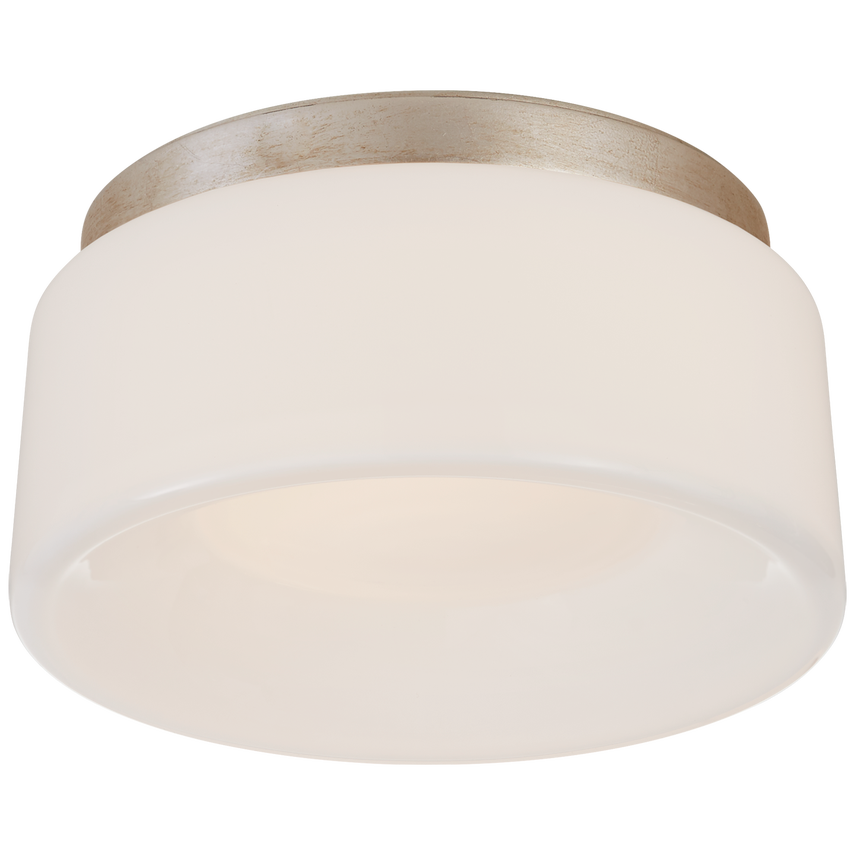 Holly 5.5" Solitaire Flush Mount-Visual Comfort-VISUAL-BBL 4092BSL-WG-Flush MountsBurnished Silver Leaf-2-France and Son