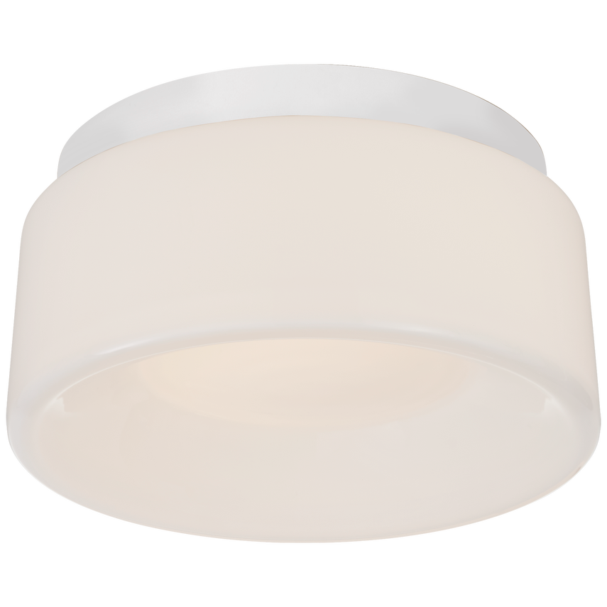 Holly 5.5" Solitaire Flush Mount-Visual Comfort-VISUAL-BBL 4092WHT-WG-Flush MountsMatte White-4-France and Son