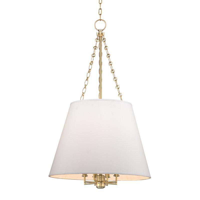 Burdett 8 Light Pendant-Hudson Valley-HVL-6422-AGB-ChandeliersGold-2-France and Son