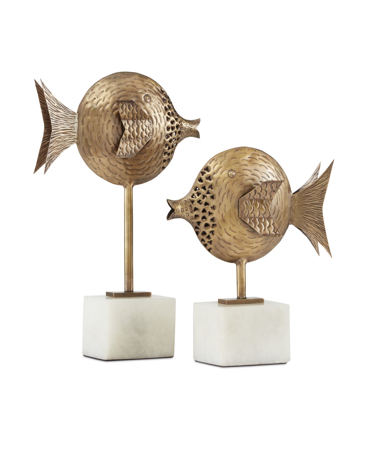 Cici Brass Fish Set of 2