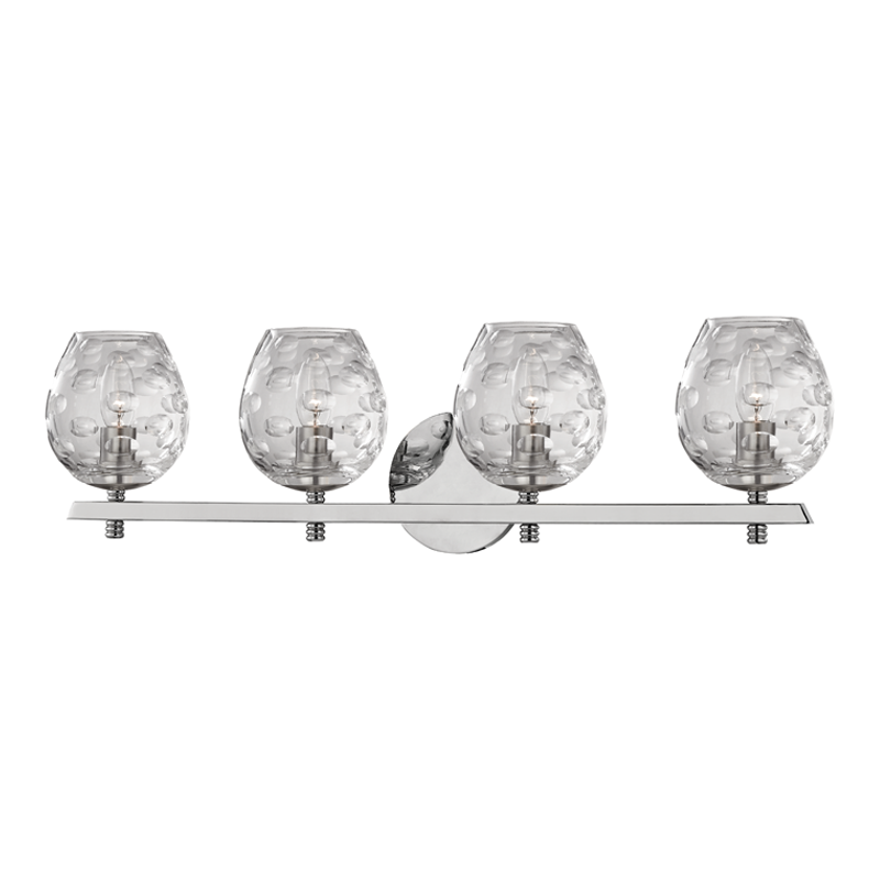 Burns 4 Light Bath Bracket-Hudson Valley-HVL-1254-PN-Bathroom LightingPolished Nickel-1-France and Son