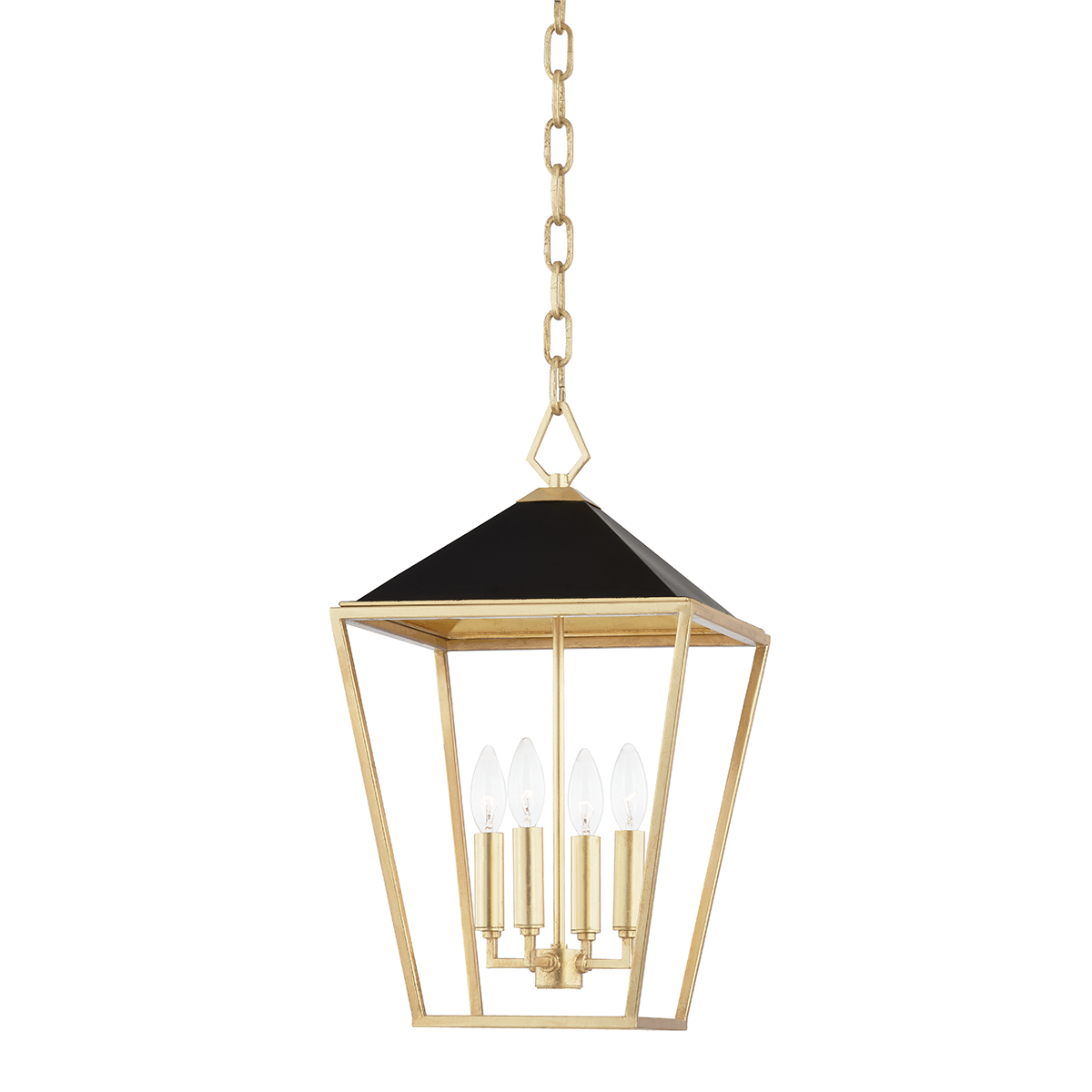 Paxton - 4 Light Small Pendant-Hudson Valley-HVL-5713-GL/BK-Pendants-1-France and Son