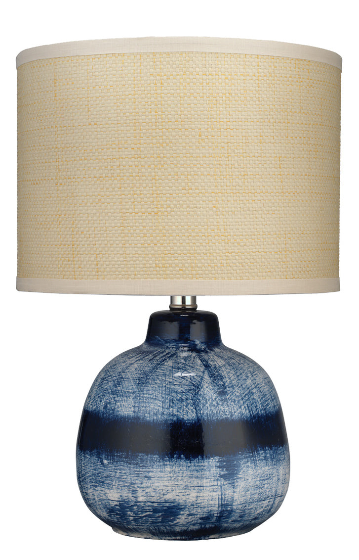 Batik Table Lamp Blue and White - Small-Jamie Young-JAMIEYO-9BATIKSMTLIN-Table LampsNatural Shade-2-France and Son