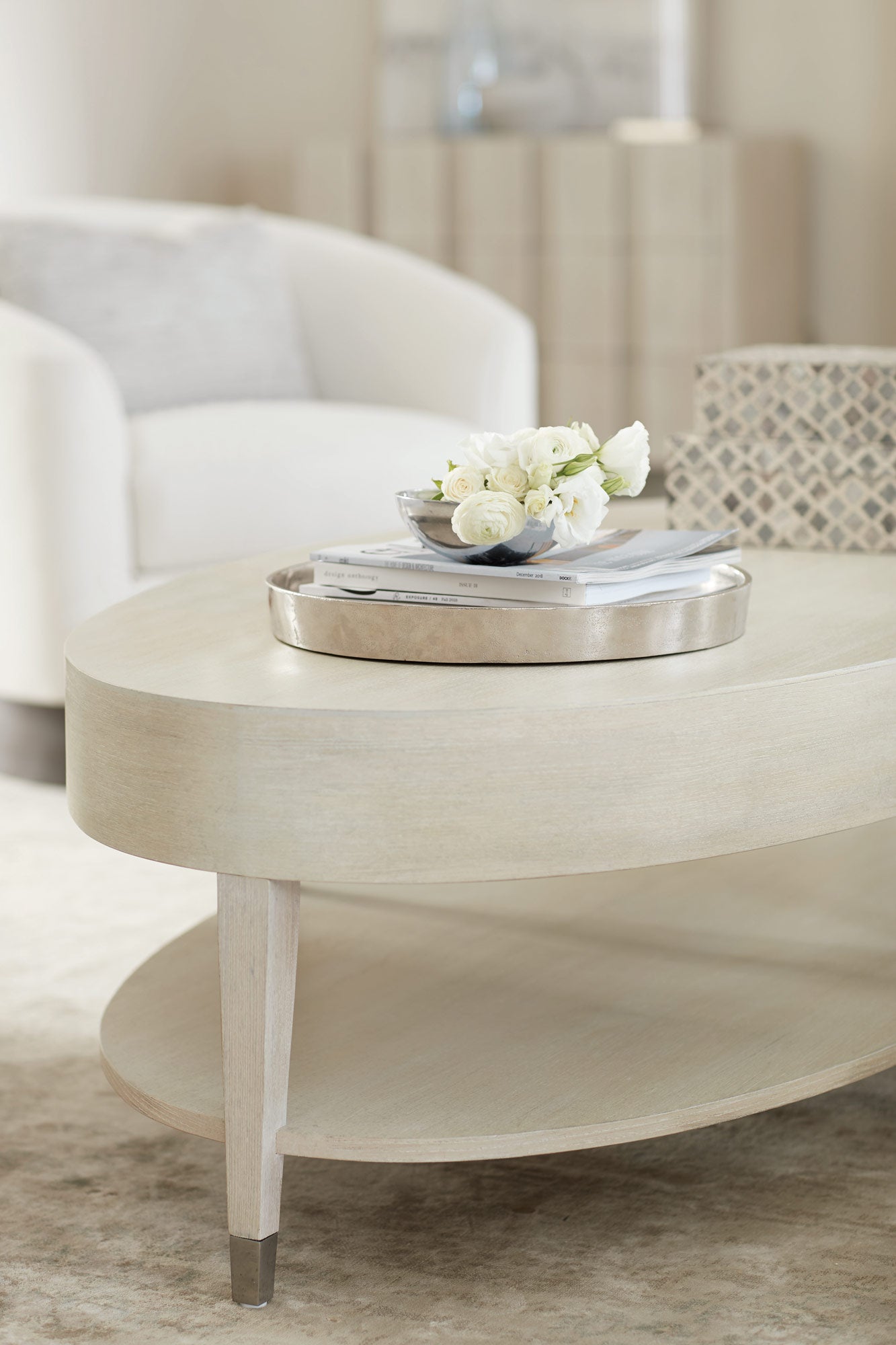 East Hampton Oval Cocktail Table-Bernhardt-BHDT-395013-Coffee Tables-2-France and Son