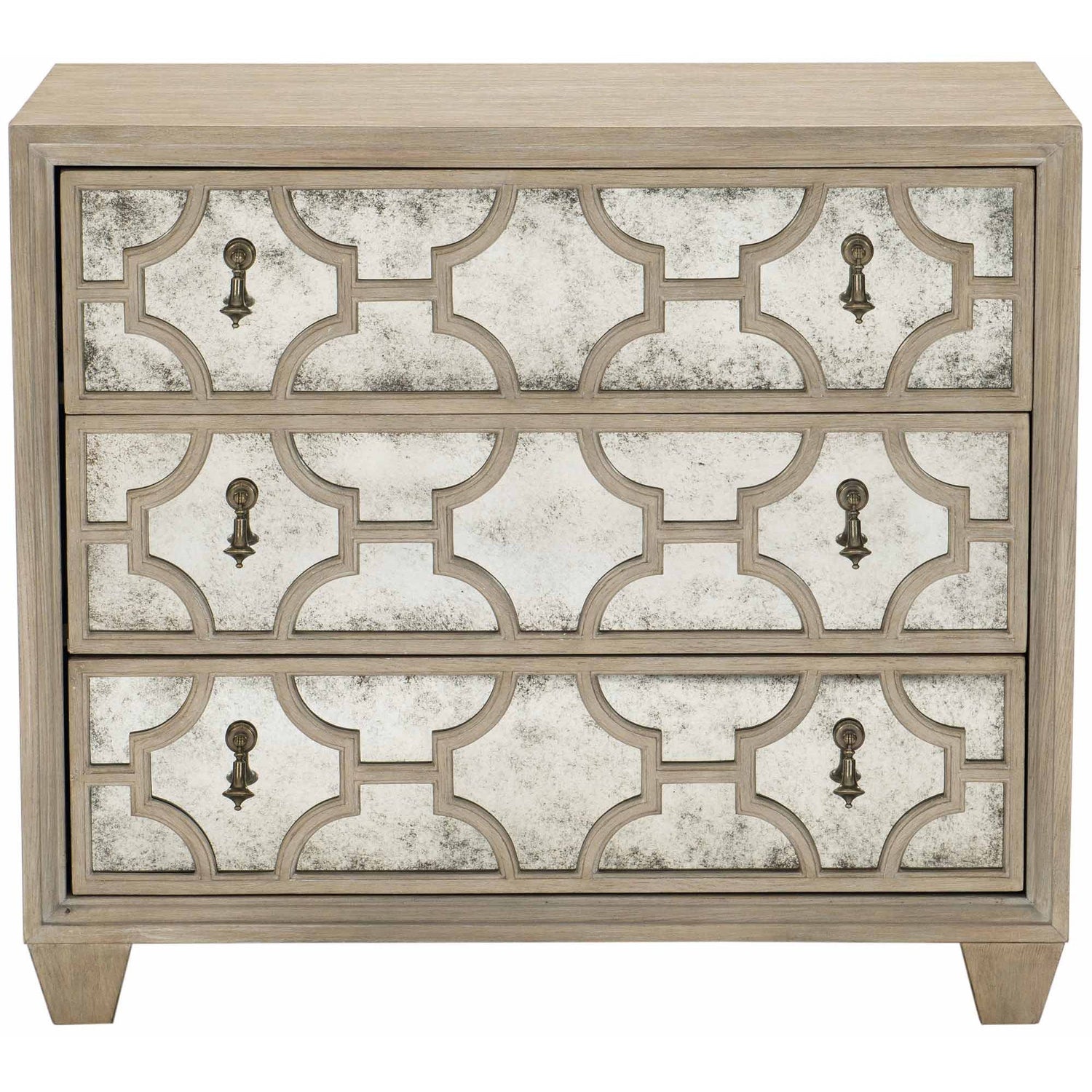 Santa Barbara Nightstand with Patterned Cast-Bernhardt-BHDT-385232-Nightstands-1-France and Son