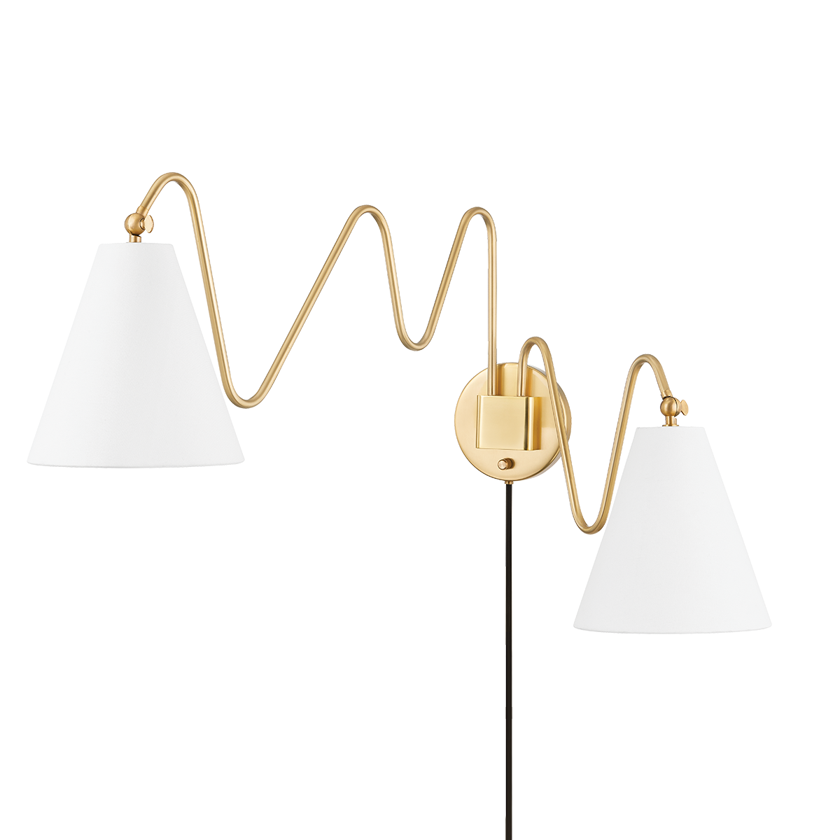 Onda 2 Light Portable Wall Sconce-Mitzi-HVL-HL699102-AGB-Wall LightingAged Brass-1-France and Son