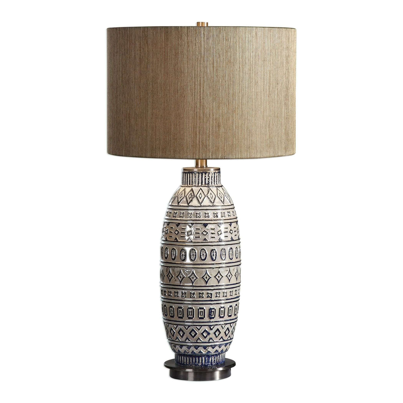 Lokni Aged Ivory Table Lamp-Uttermost-UTTM-27582-Table Lamps-1-France and Son