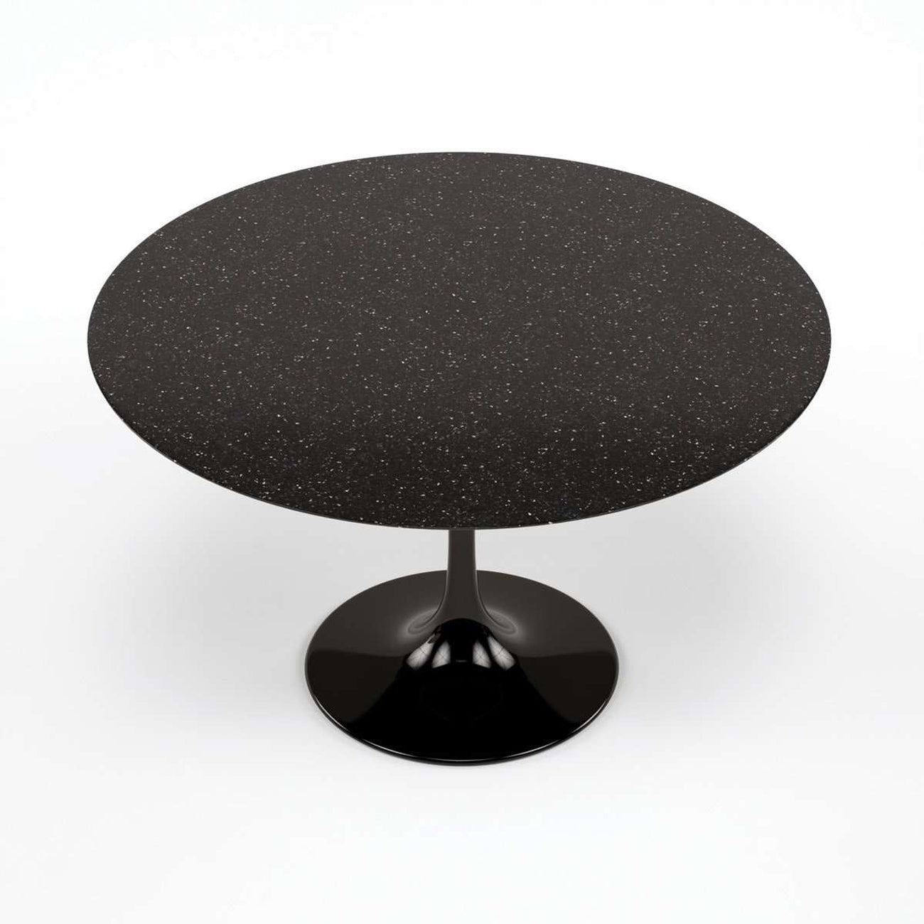 Pedestal Dining Table - 47" Diameter - Black Granite-France & Son-RT335RBLACK-Dining Tables-5-France and Son