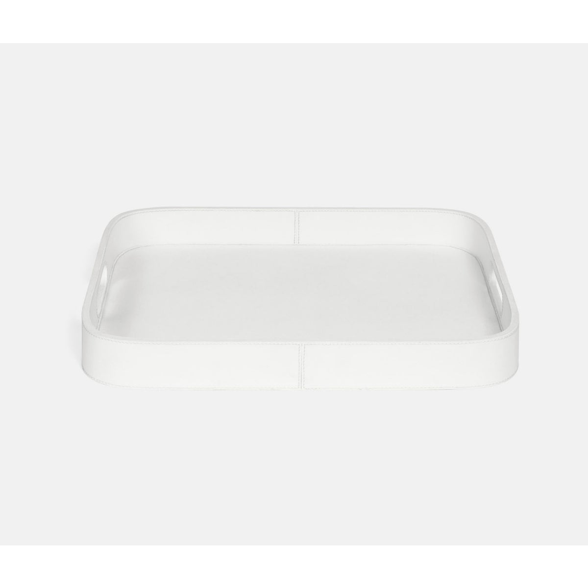 Brisbane Bright White Tray Rt Marine Leather