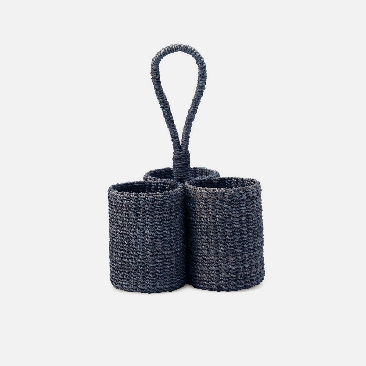 Voru Navy Wine Caddy Abaca Fiber