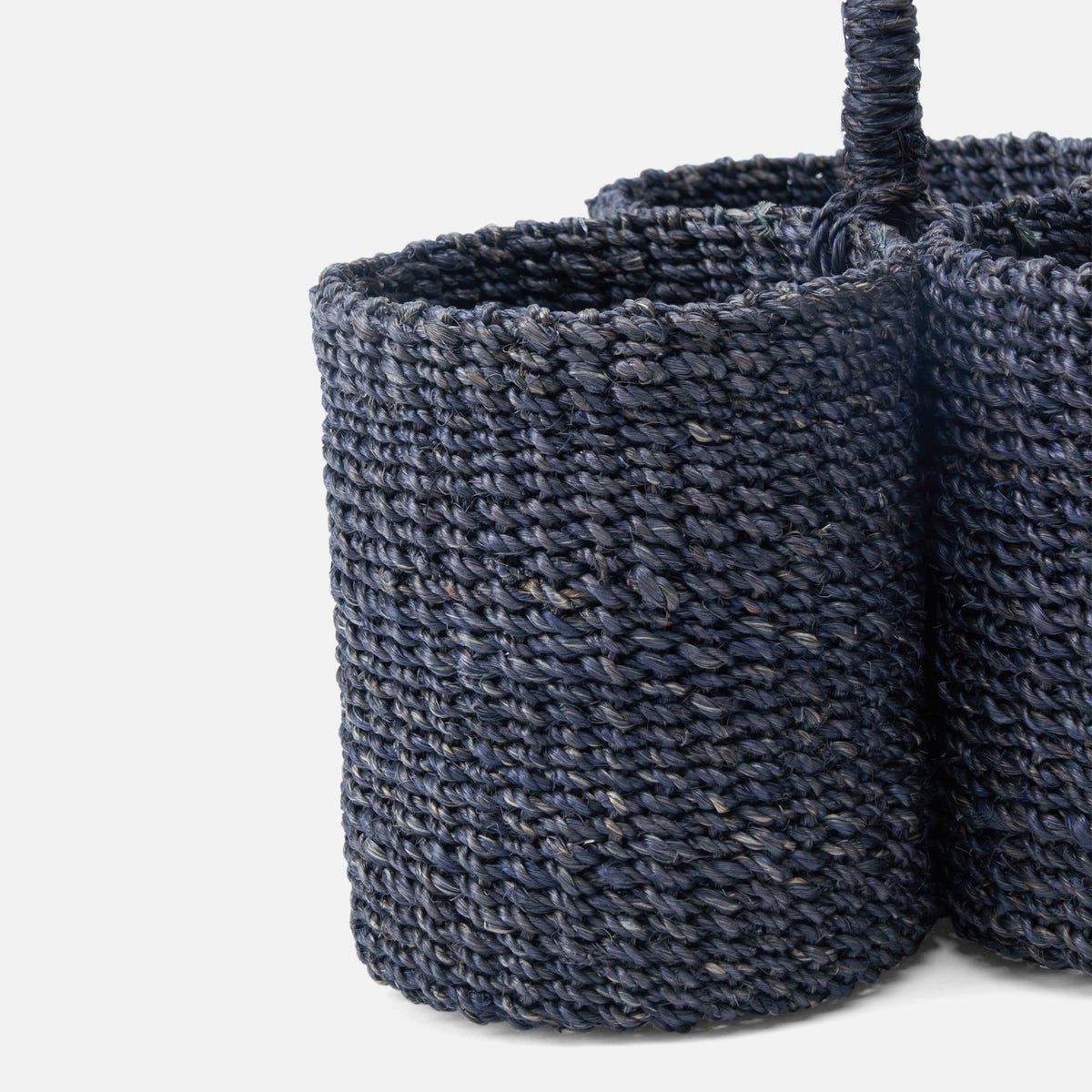 Voru Navy Wine Caddy Abaca Fiber