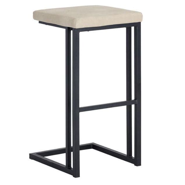 Boone Barstool-Sunpan-SUNPAN-104955-Bar StoolsBlack - Bravo Cream-24-France and Son