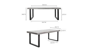 Jedrik Outdoor Dining Table-Moes-MOE-BQ-1019-25-0-Outdoor Dining TablesDark Grey-Small-7-France and Son