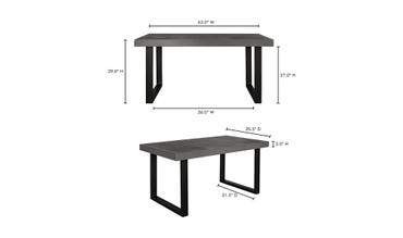 Jedrik Outdoor Dining Table-Moes-MOE-BQ-1019-25-0-Outdoor Dining TablesDark Grey-Small-10-France and Son