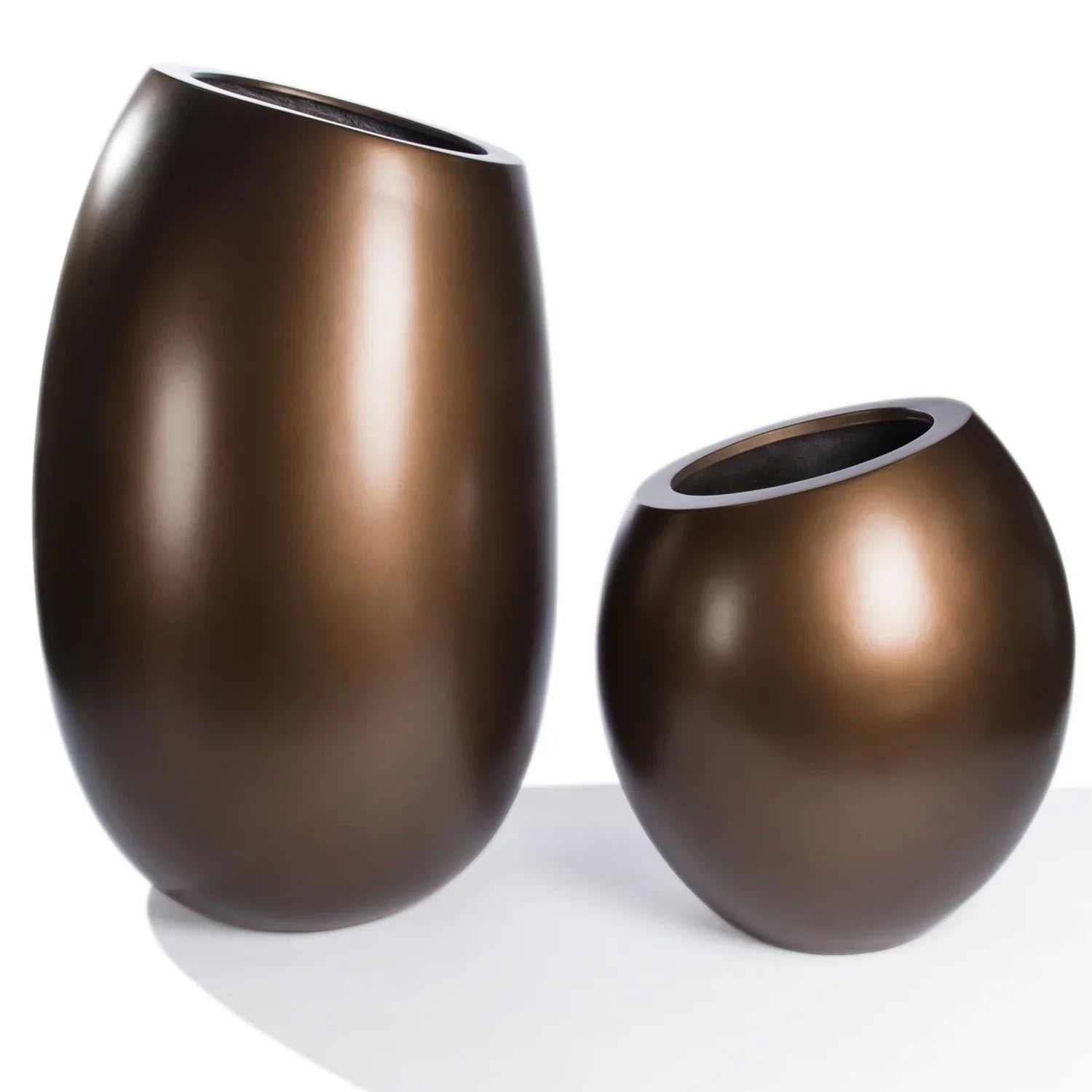 FG - Sherry Planter-Gold Leaf Design Group-GOLDL-FG8313-BR-PlantersBronze/29"H-2-France and Son