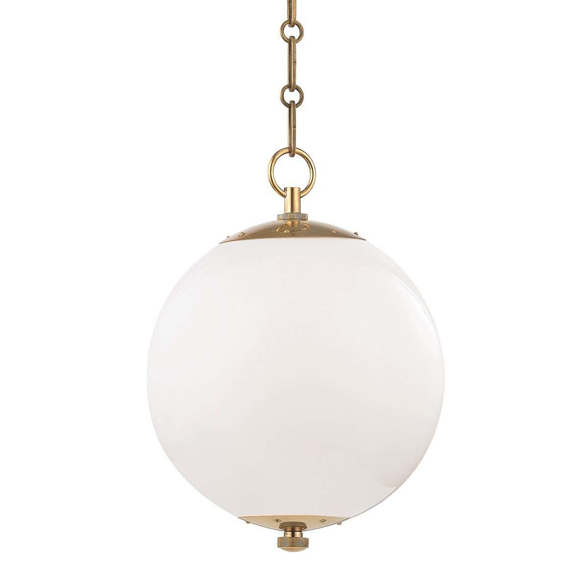 Sphere No.1 1 Light Small Pendant-Hudson Valley-HVL-MDS700-AGB-PendantsGold-1-France and Son