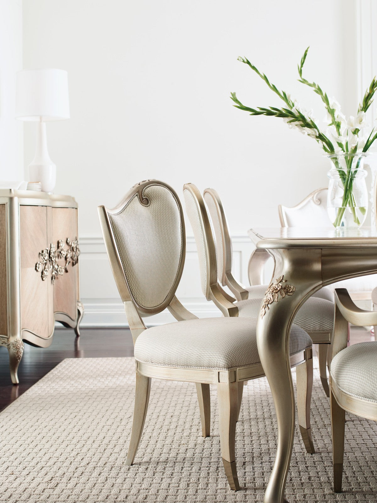 Rectangle Dining Table  - Natural, Gold