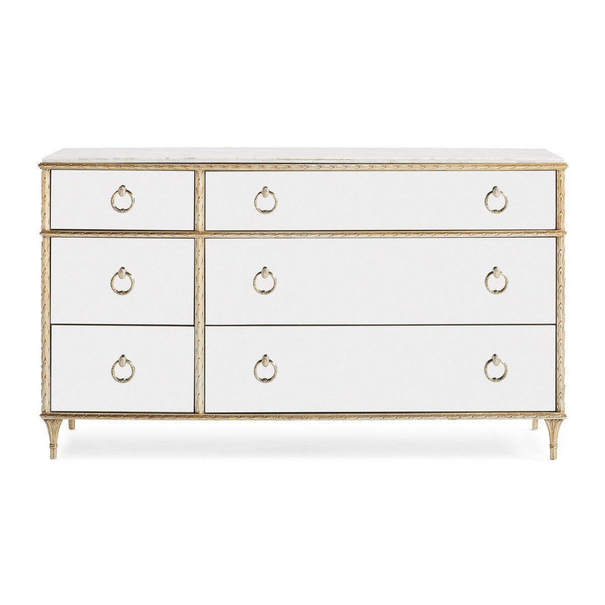 Double Dresser  - Gold, White