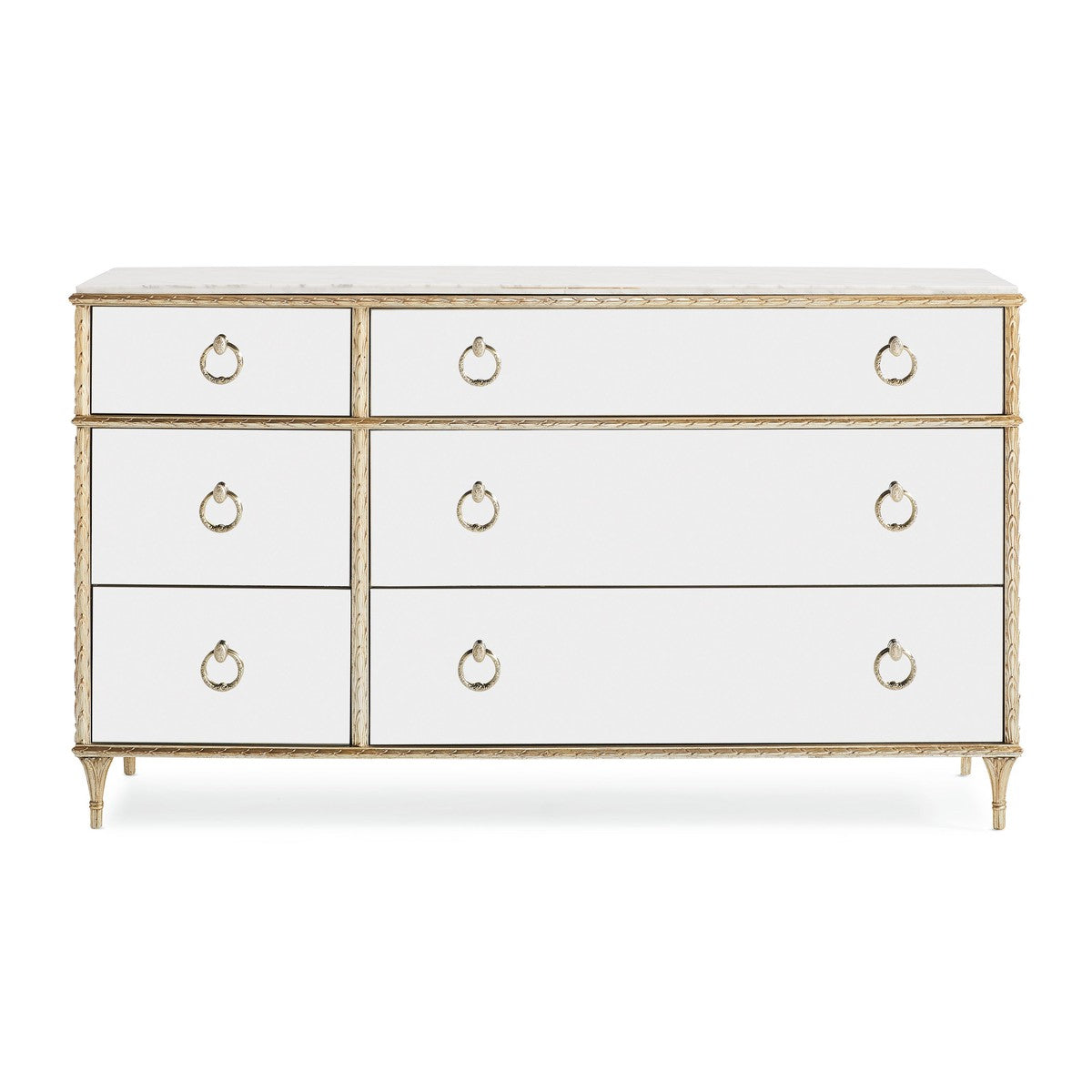 Double Dresser  - Gold, White