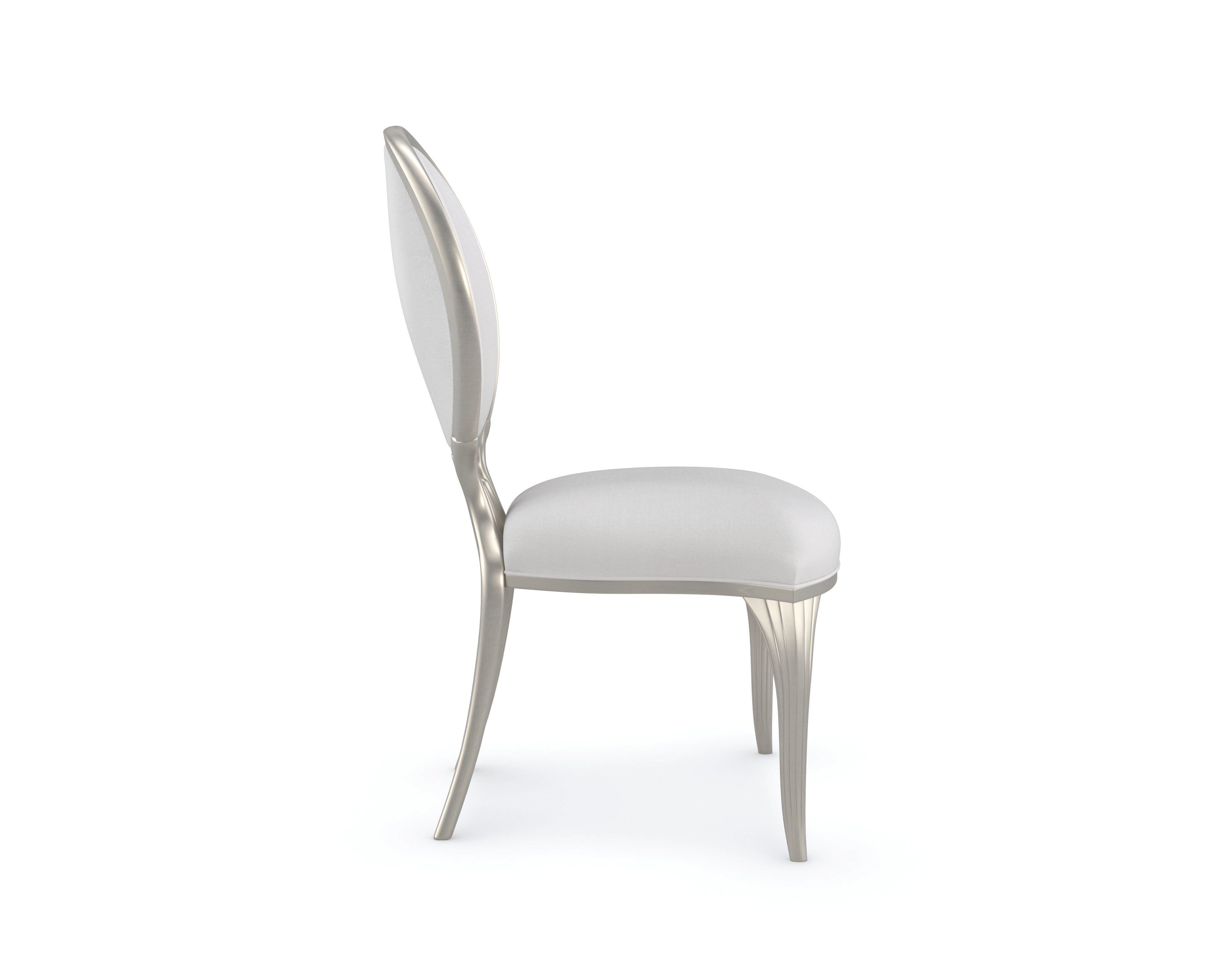 Side Chair  - Gold, Off White