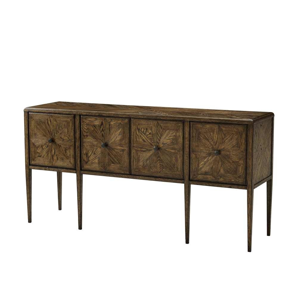 Nova Four Door Rectangular Credenza-Theodore Alexander-THEO-TAS61043.C254-Sideboards & Credenzas-1-France and Son