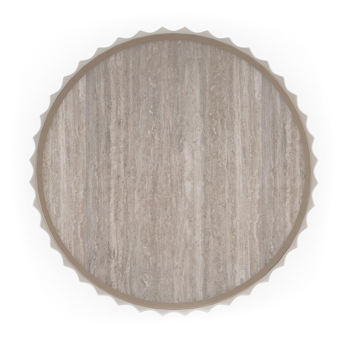 Valentina Accent Table  - White, Gold