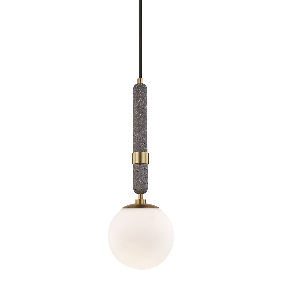 Brielle 1 Light Pendant-Mitzi-HVL-H289701S-AGB-PendantsAged Brass-Small-3-France and Son