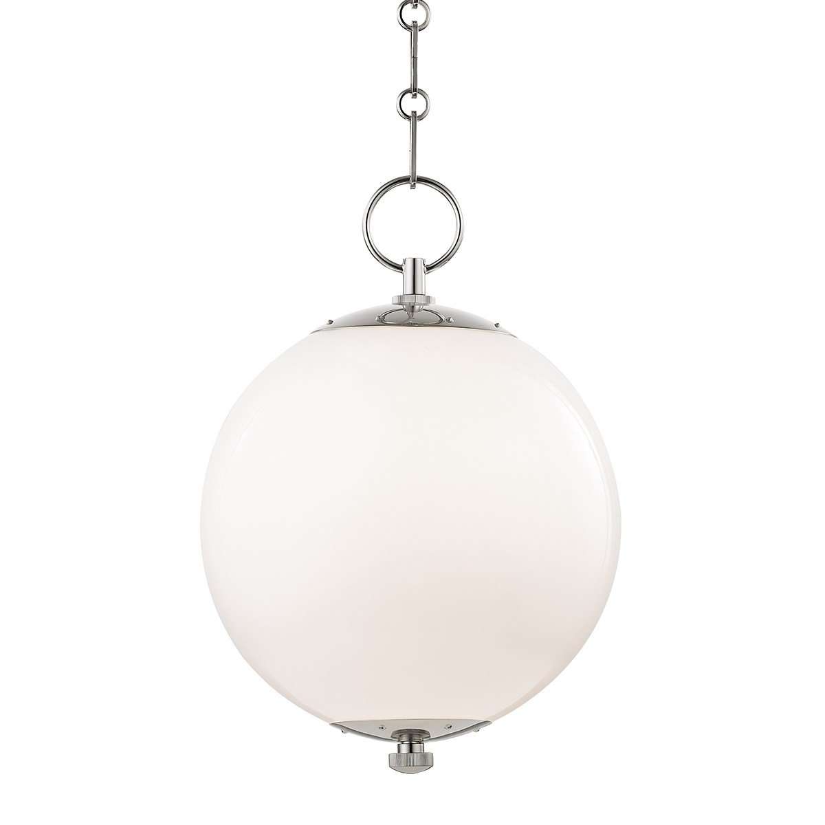 Sphere No.1 1 Light Small Pendant-Hudson Valley-HVL-MDS700-PN-PendantsSilver-2-France and Son