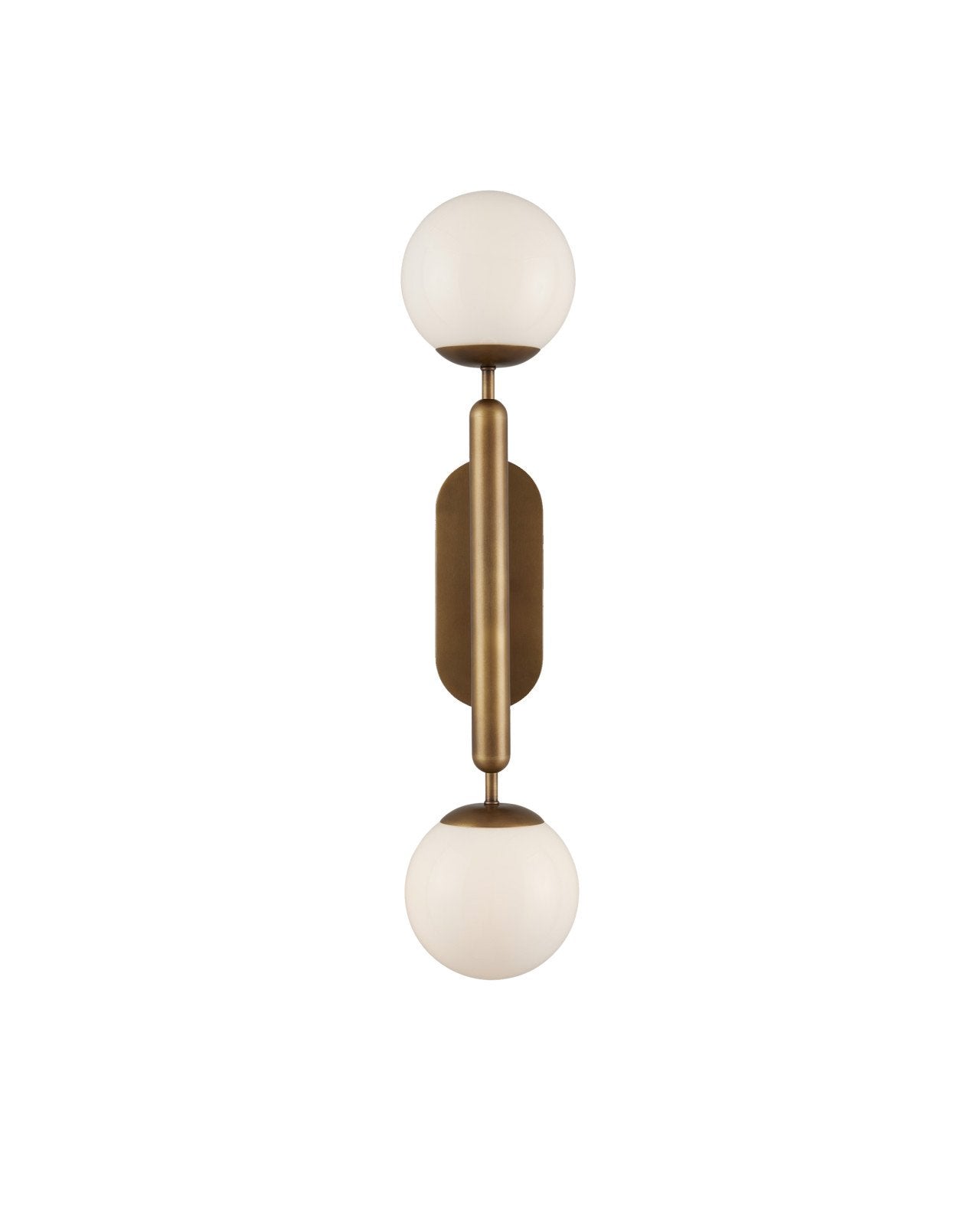 Barbican Double-Light Brass Wall Sconce