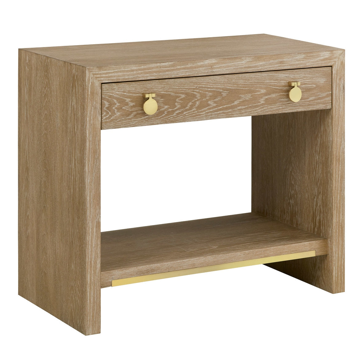 Mirage Bedside Table - Weathered Oak-Modern History-MODERN-MH1102F01-Nightstands-1-France and Son