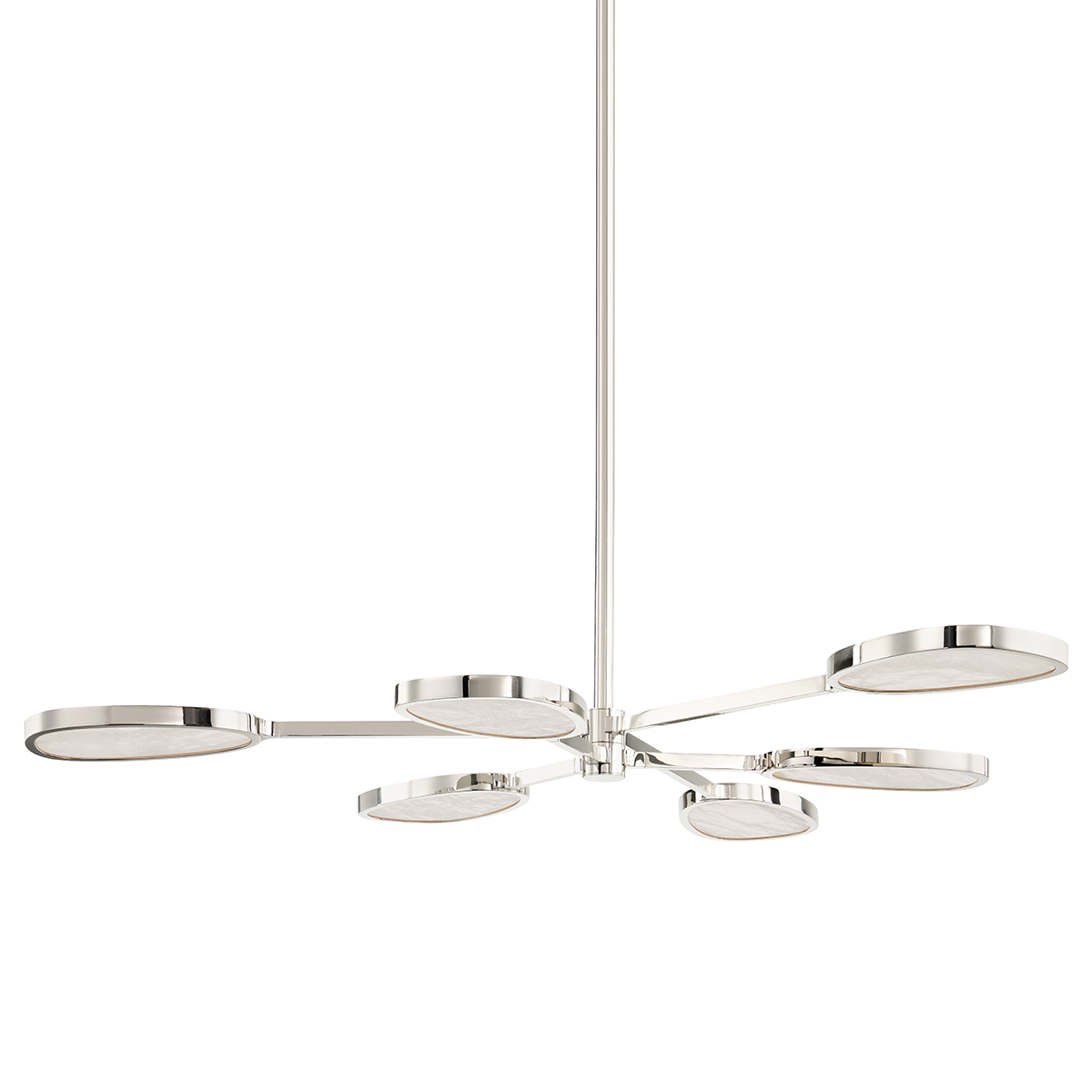 Patras 6 Light Chandelier-Corbett Lighting-CORBETT-338-06-BN-ChandeliersBurnished Nickel-1-France and Son